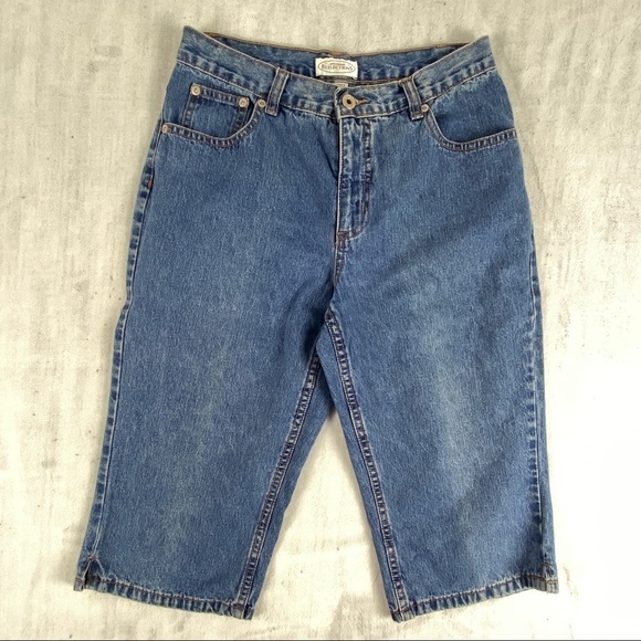 Northern Reflections Pants - Northern Reflections Denim Long Shorts or Capris Size 6 Blue Jean 100% Cotton